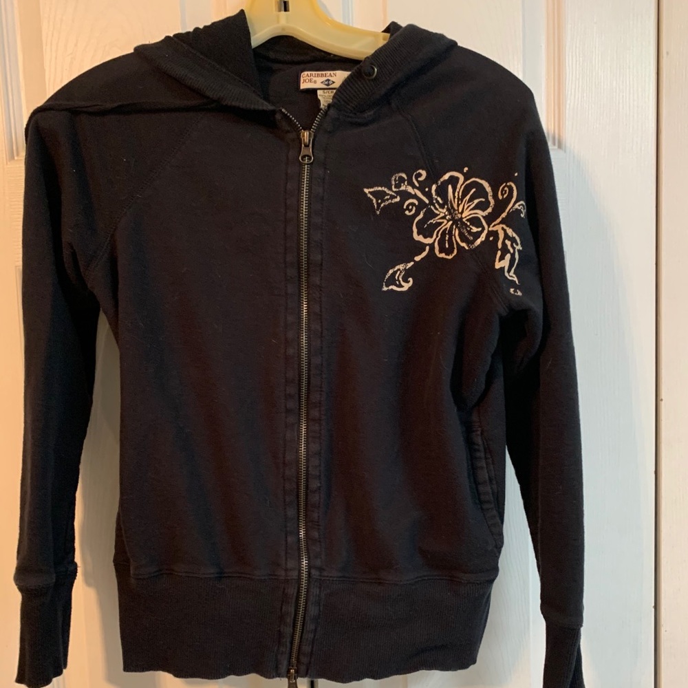 Caribbean Joe black hoodie size small